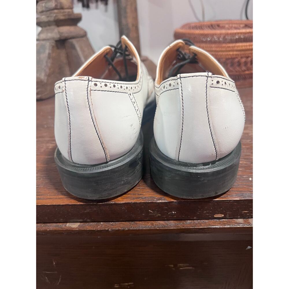 Yohji Yamamoto x George Cox White Leather Brogue Derby Shoes Made in England 8.5 - Picture 7 of 11